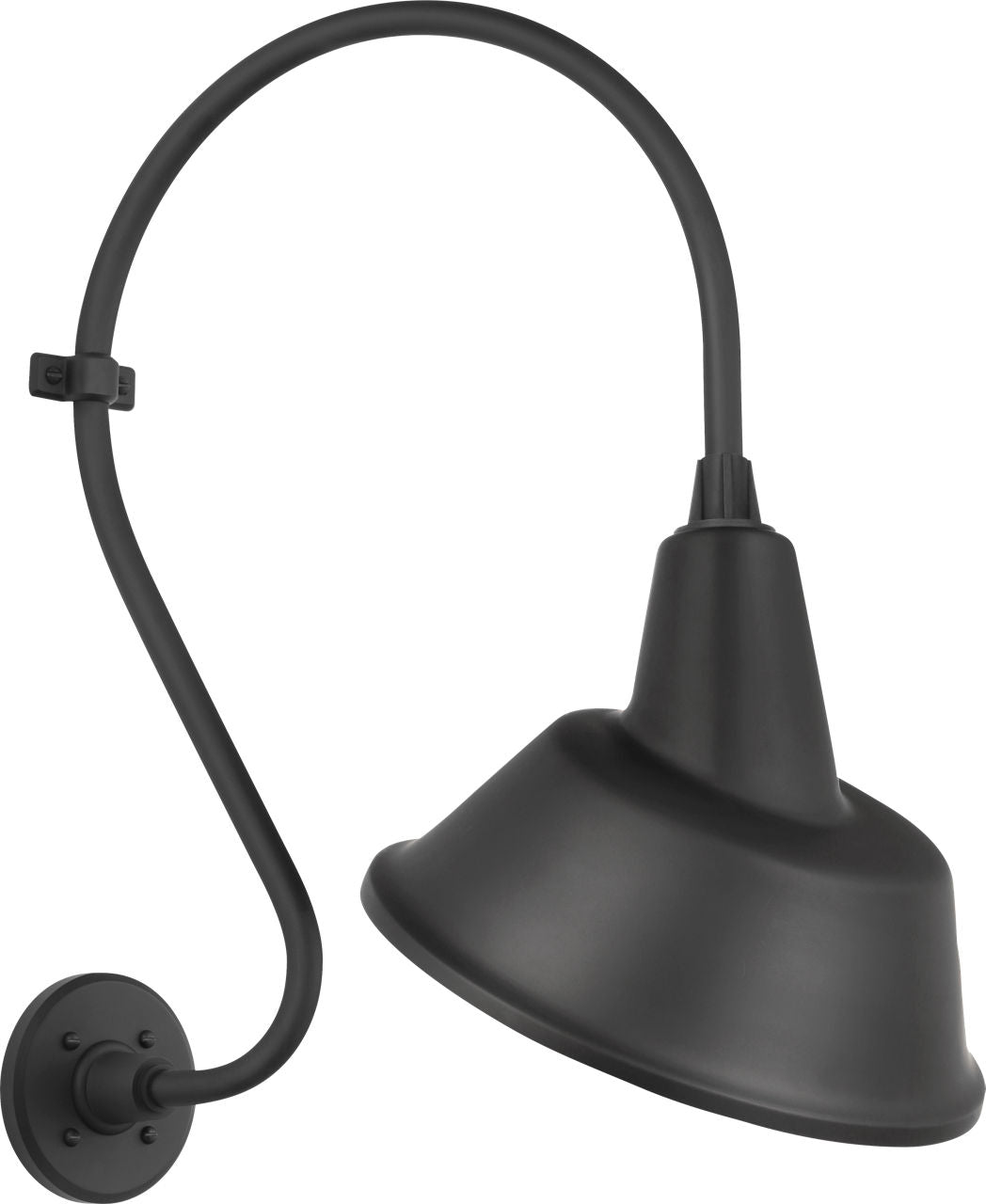 Academy 15" Larrabee Barn Light | Matte Black | 12.5 | 12.5" Matte Black Tilted Bowers Shade
