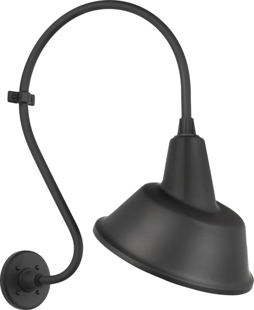 Academy 15" Larrabee Barn Light | Matte Black | 12.5 | 12.5" Matte Black Tilted Bowers Shade