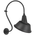Academy 15" Larrabee Barn Light | Matte Black | 12.5 | 12.5" Matte Black Tilted Bowers Shade