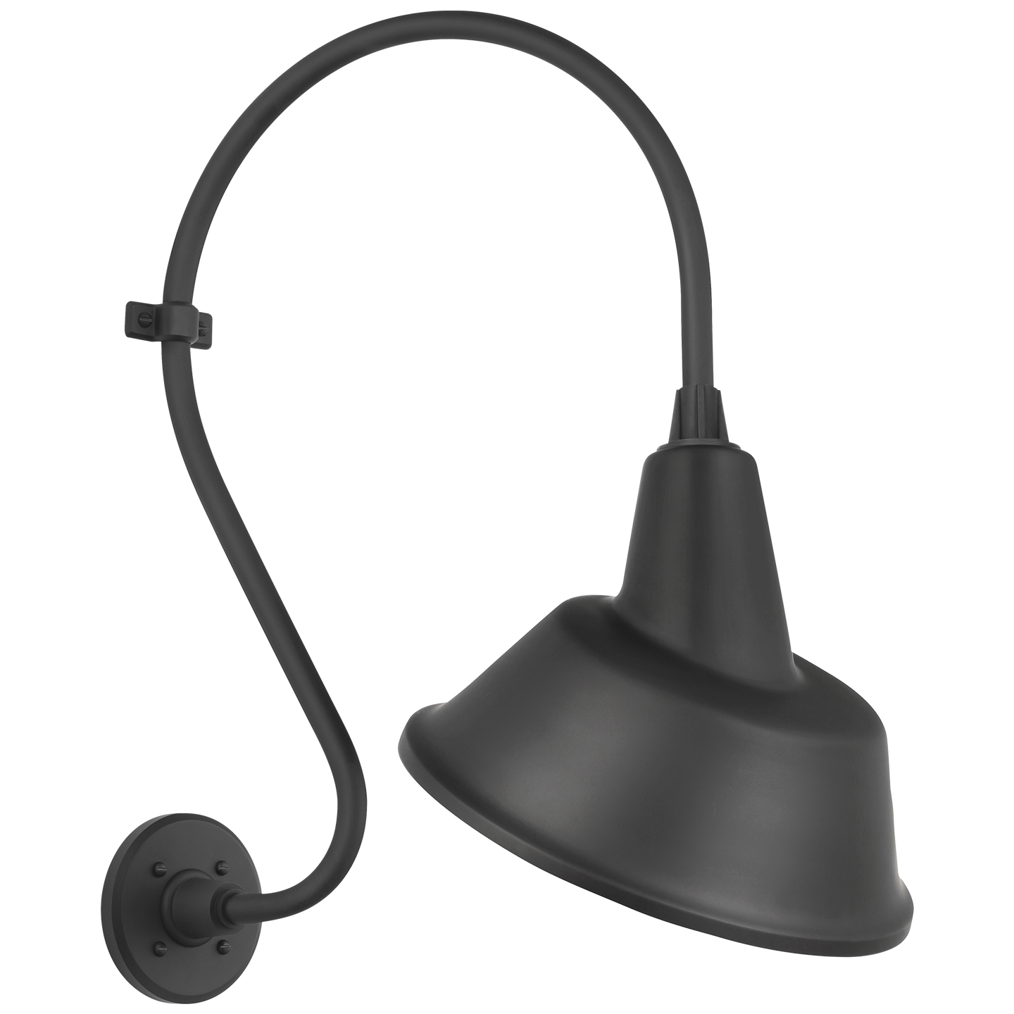 Academy 15" Larrabee Barn Light | Matte Black | 12.5 | 12.5" Matte Black Tilted Bowers Shade