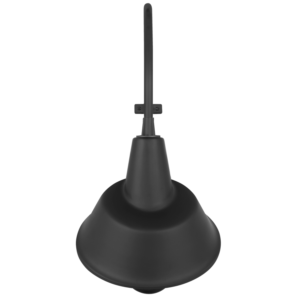 Academy 15" Larrabee Barn Light | Matte Black | 12.5 | 12.5" Matte Black Tilted Bowers Shade