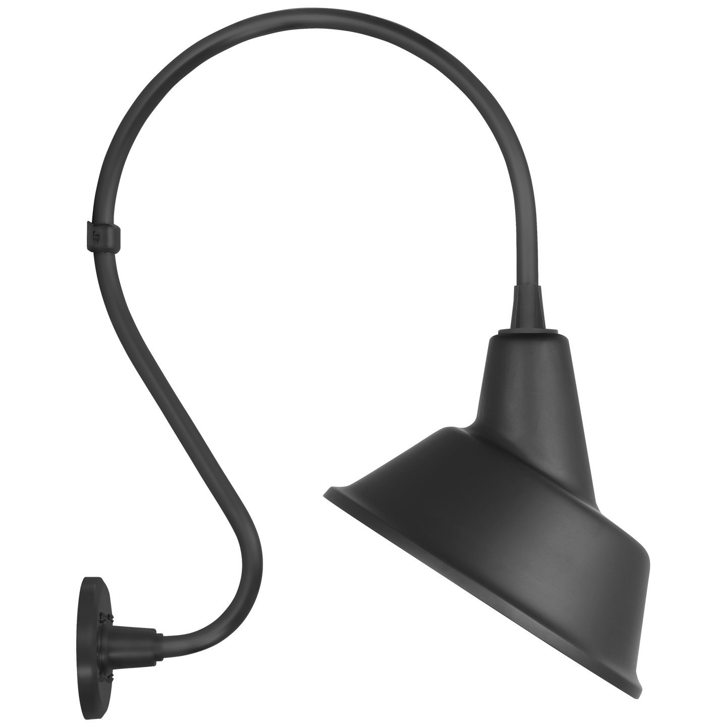 Academy 15" Larrabee Barn Light | Matte Black | 12.5 | 12.5" Matte Black Tilted Bowers Shade