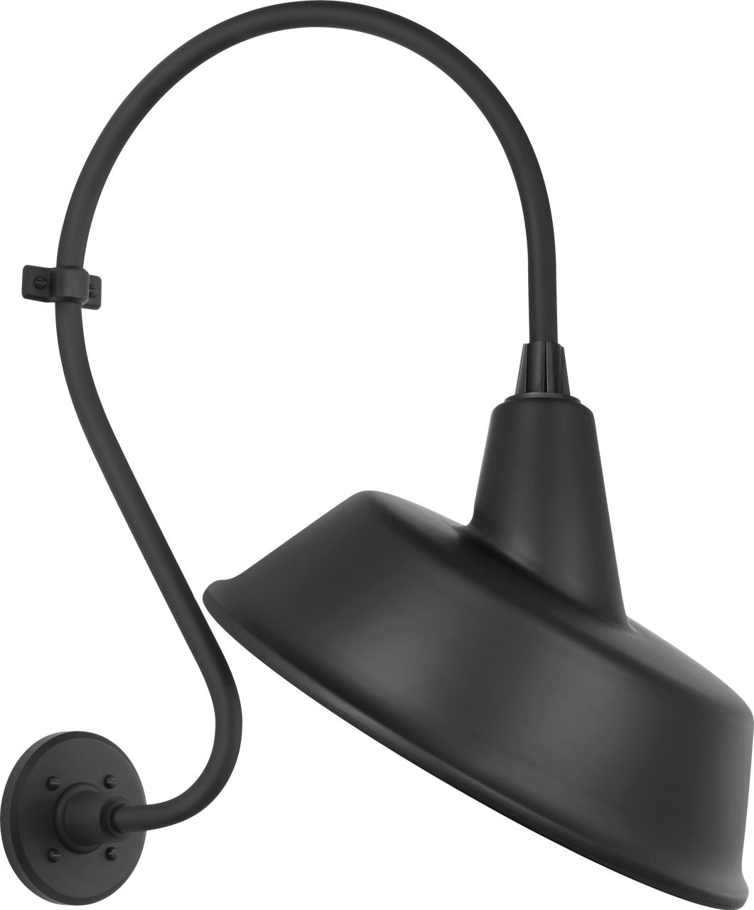 Academy 15" Larrabee Barn Light | Matte Black | 16 | 16" Matte Black Tilted Bowers Shade