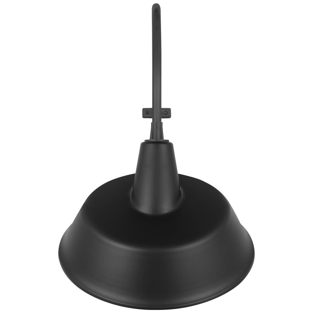 Academy 15" Larrabee Barn Light | Matte Black | 16 | 16" Matte Black Tilted Bowers Shade