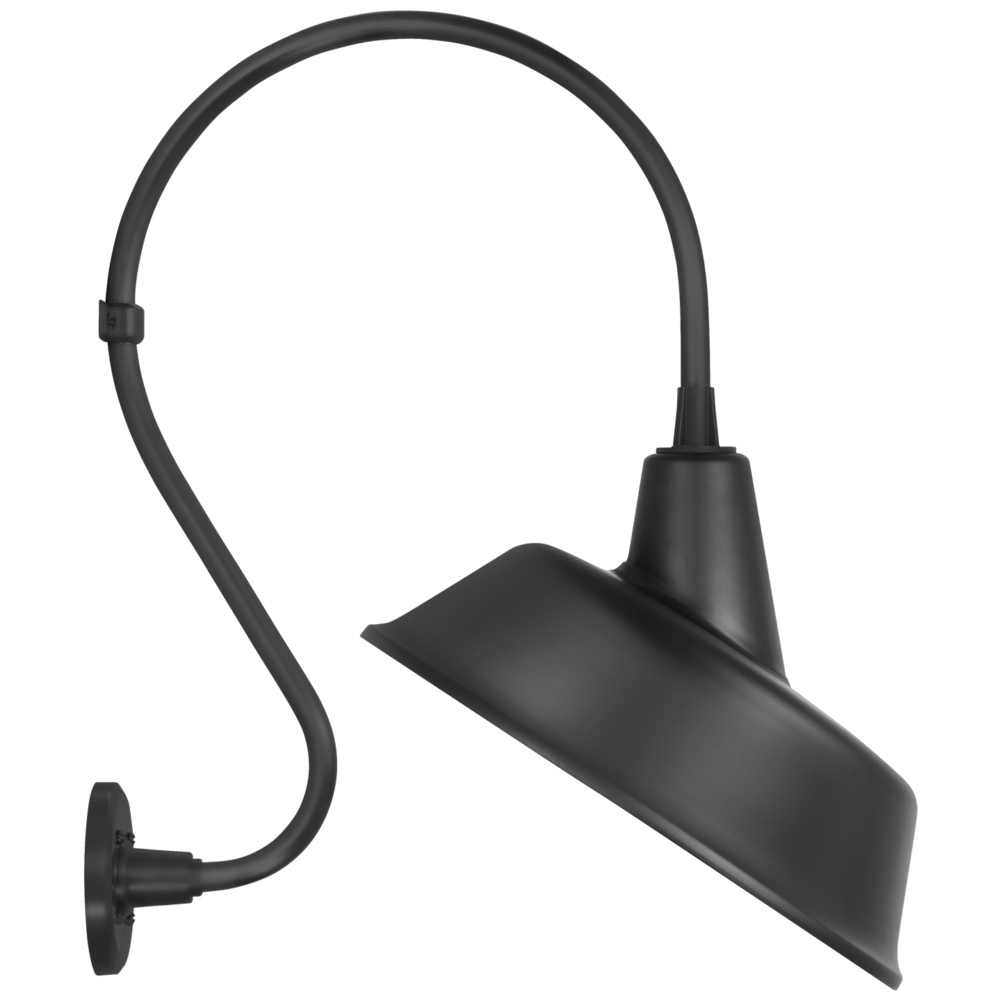 Academy 15" Larrabee Barn Light | Matte Black | 16 | 16" Matte Black Tilted Bowers Shade