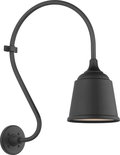 Academy 15" Larrabee Barn Light | Matte Black | 8 | 8" Matte Black Rockhouse Shade