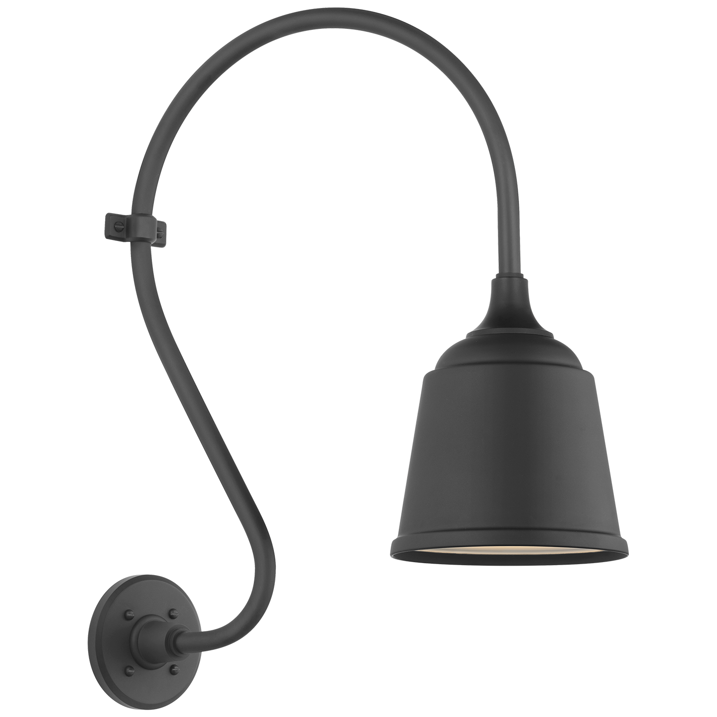 Academy 15" Larrabee Barn Light | Matte Black | 8 | 8" Matte Black Rockhouse Shade