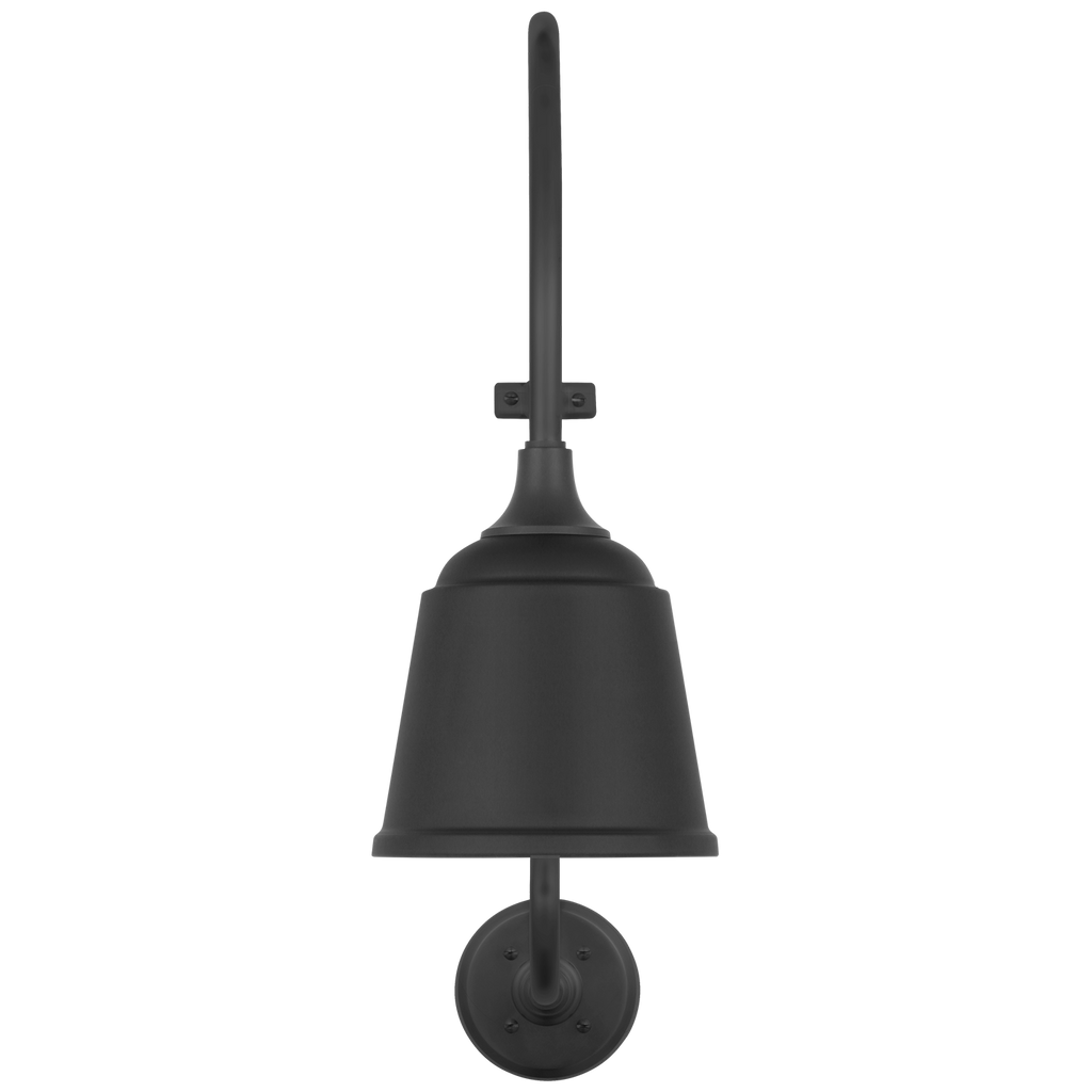 Academy 15" Larrabee Barn Light | Matte Black | 8 | 8" Matte Black Rockhouse Shade