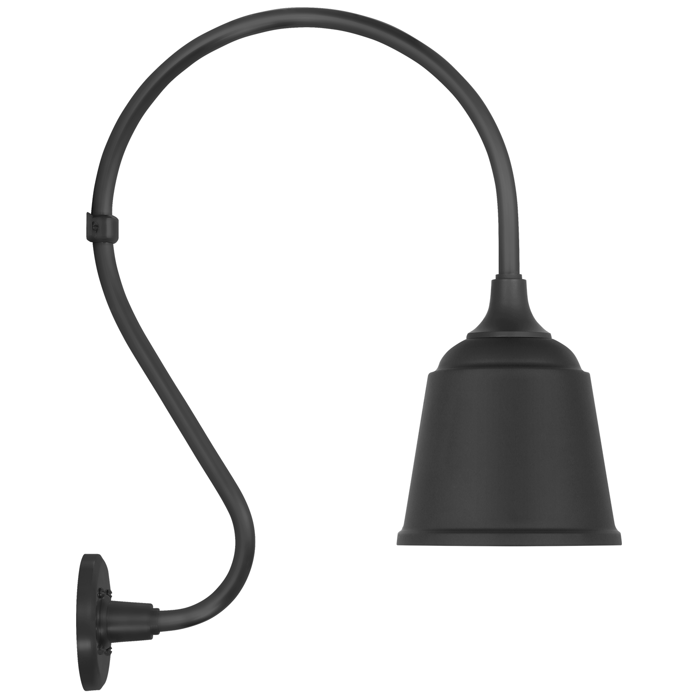 Academy 15" Larrabee Barn Light | Matte Black | 8 | 8" Matte Black Rockhouse Shade