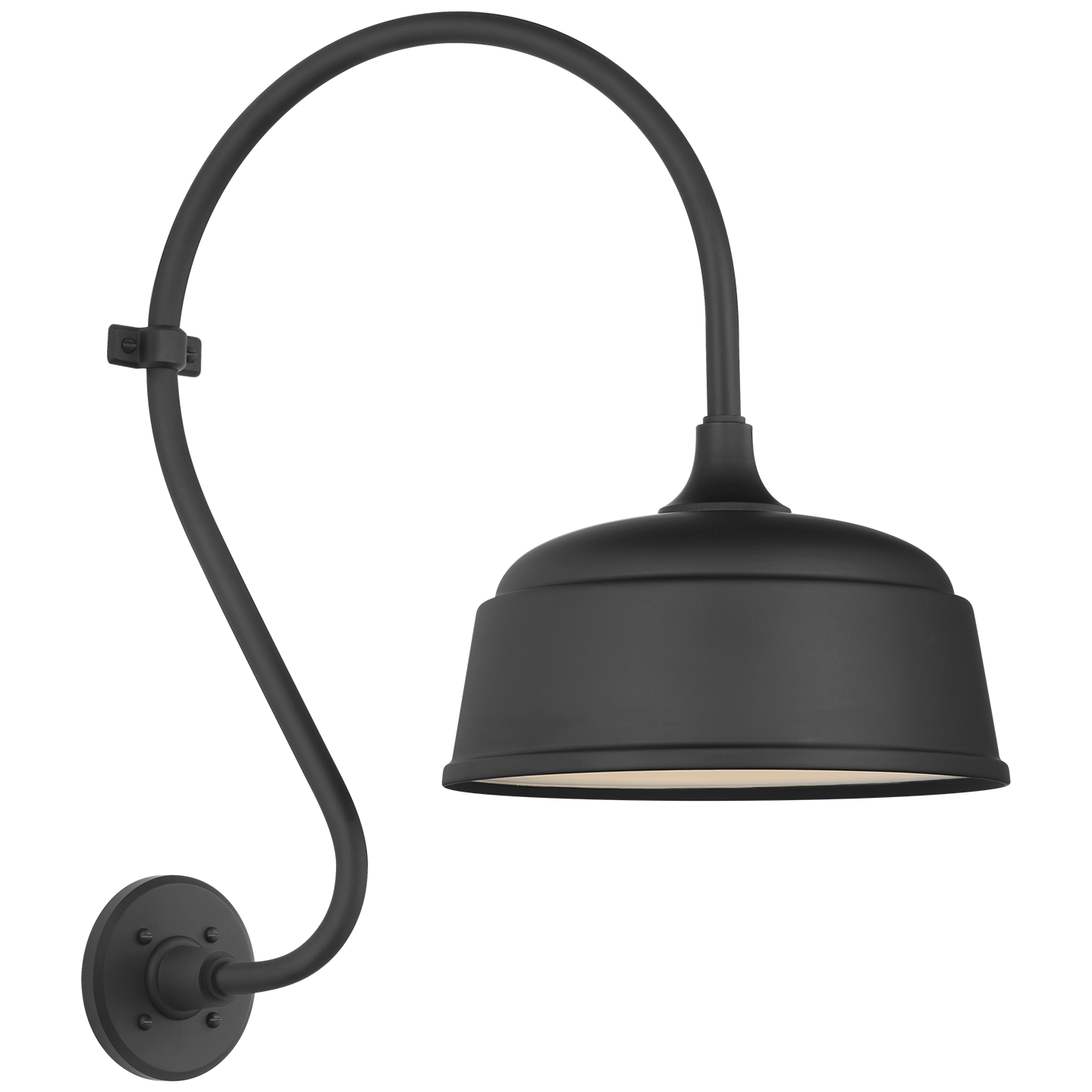 Academy 15" Larrabee Barn Light | Matte Black | 12.5 | 12.5" Matte Black Rockhouse Shade