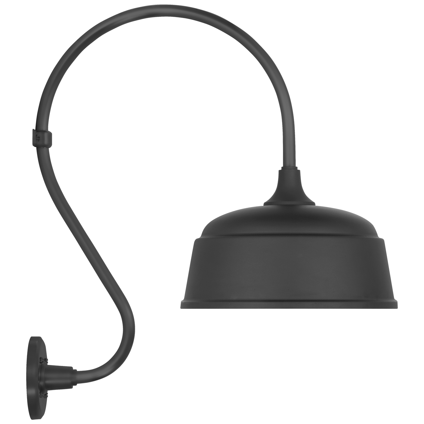 Academy 15" Larrabee Barn Light | Matte Black | 12.5 | 12.5" Matte Black Rockhouse Shade