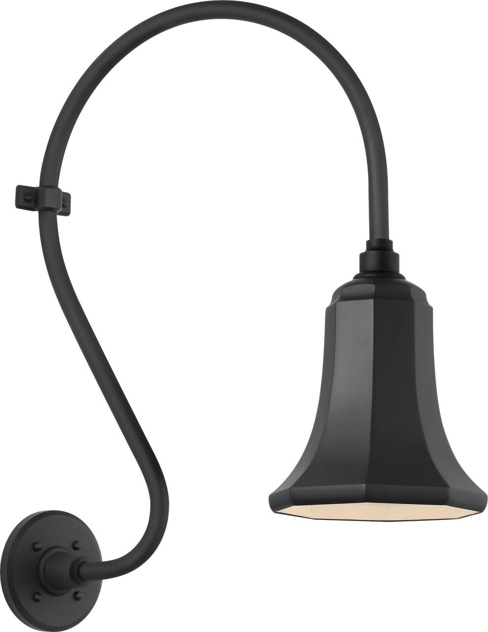 Academy 15" Larrabee Barn Light | Matte Black | 7.5 | 7.5" Matte Black Savannah Shade