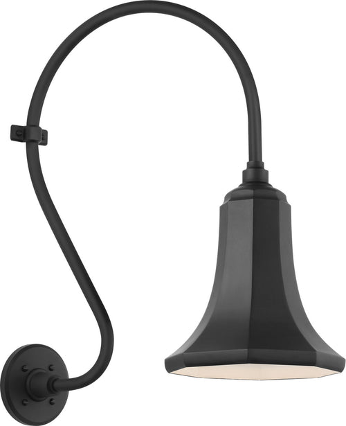 Academy 15" Larrabee Barn Light | Matte Black | 9.25 | 9.25" Matte Black Savannah Shade