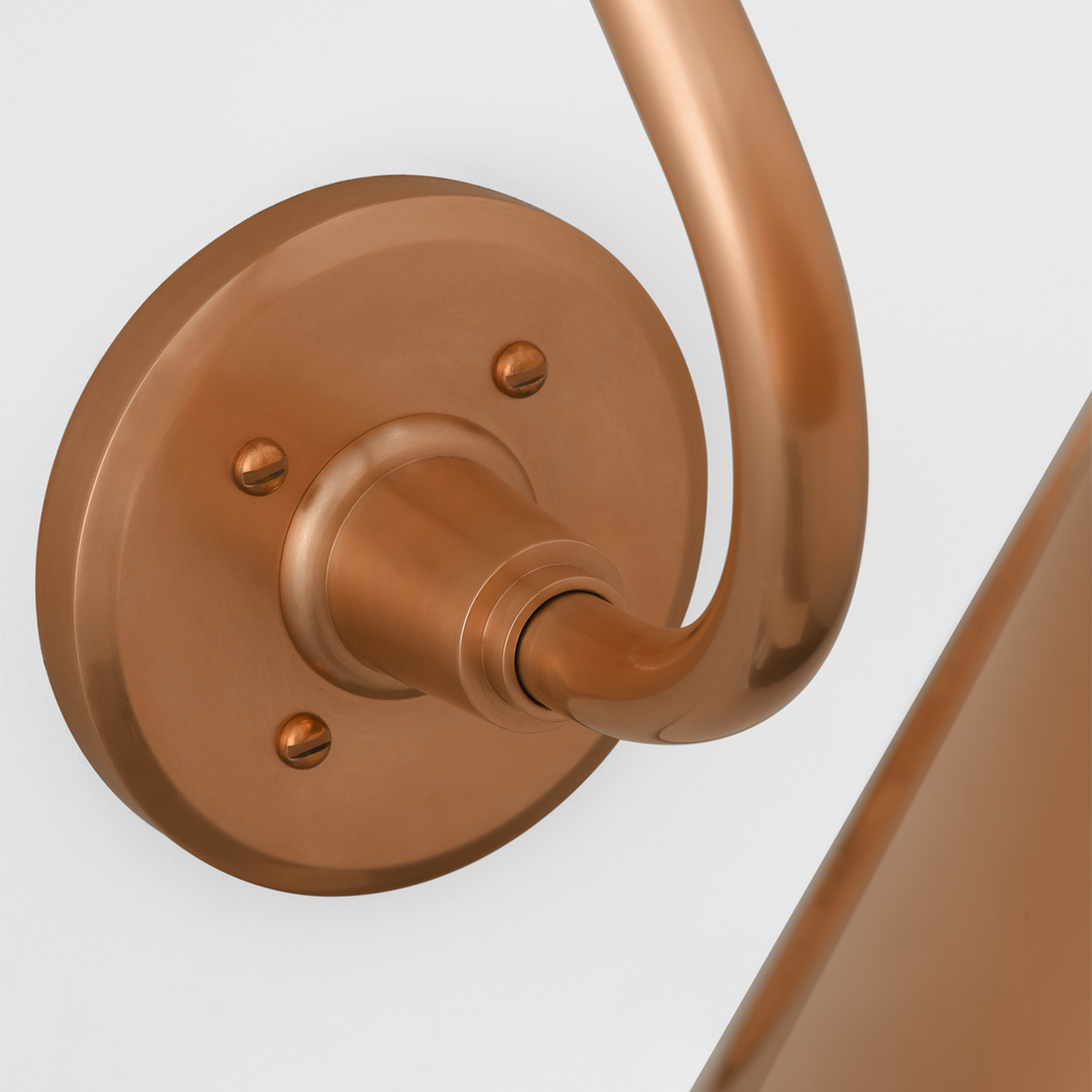 Academy 15" Larrabee Barn Light | Soft Copper | 12.5 | 12.5" Soft Copper Conical Savannah Shade
