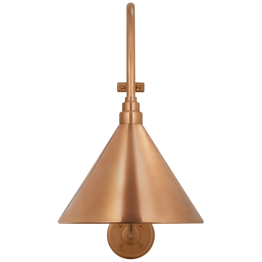 Academy 15" Larrabee Barn Light | Soft Copper | 12.5 | 12.5" Soft Copper Conical Savannah Shade