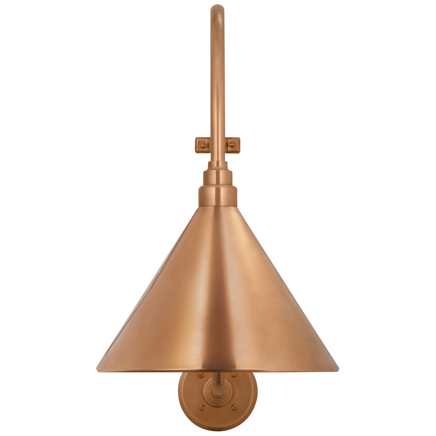 Academy 15" Larrabee Barn Light | Soft Copper | 12.5 | 12.5" Soft Copper Conical Savannah Shade