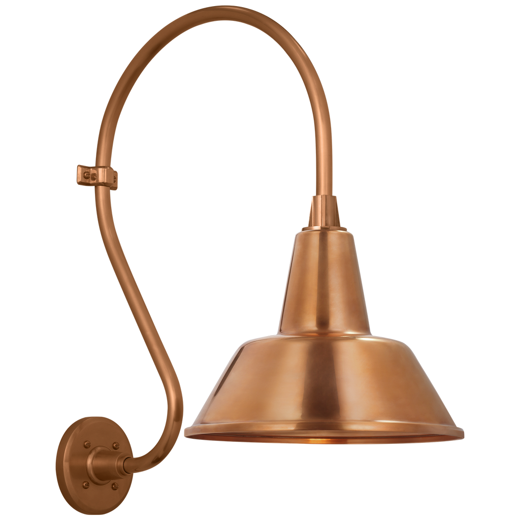 Academy 15" Larrabee Barn Light | Soft Copper | 12.5 | 12.5" Soft Copper Bowers Shade