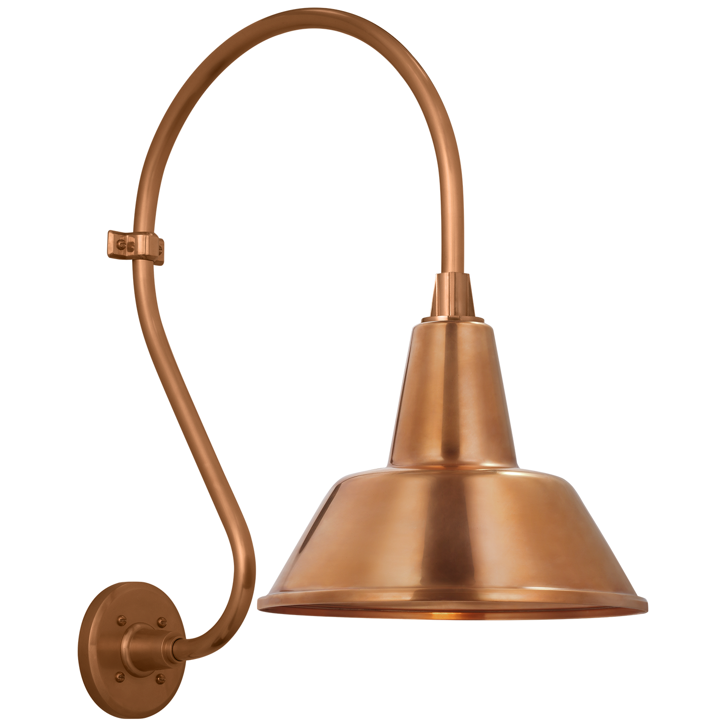 Academy 15" Larrabee Barn Light | Soft Copper | 12.5 | 12.5" Soft Copper Bowers Shade