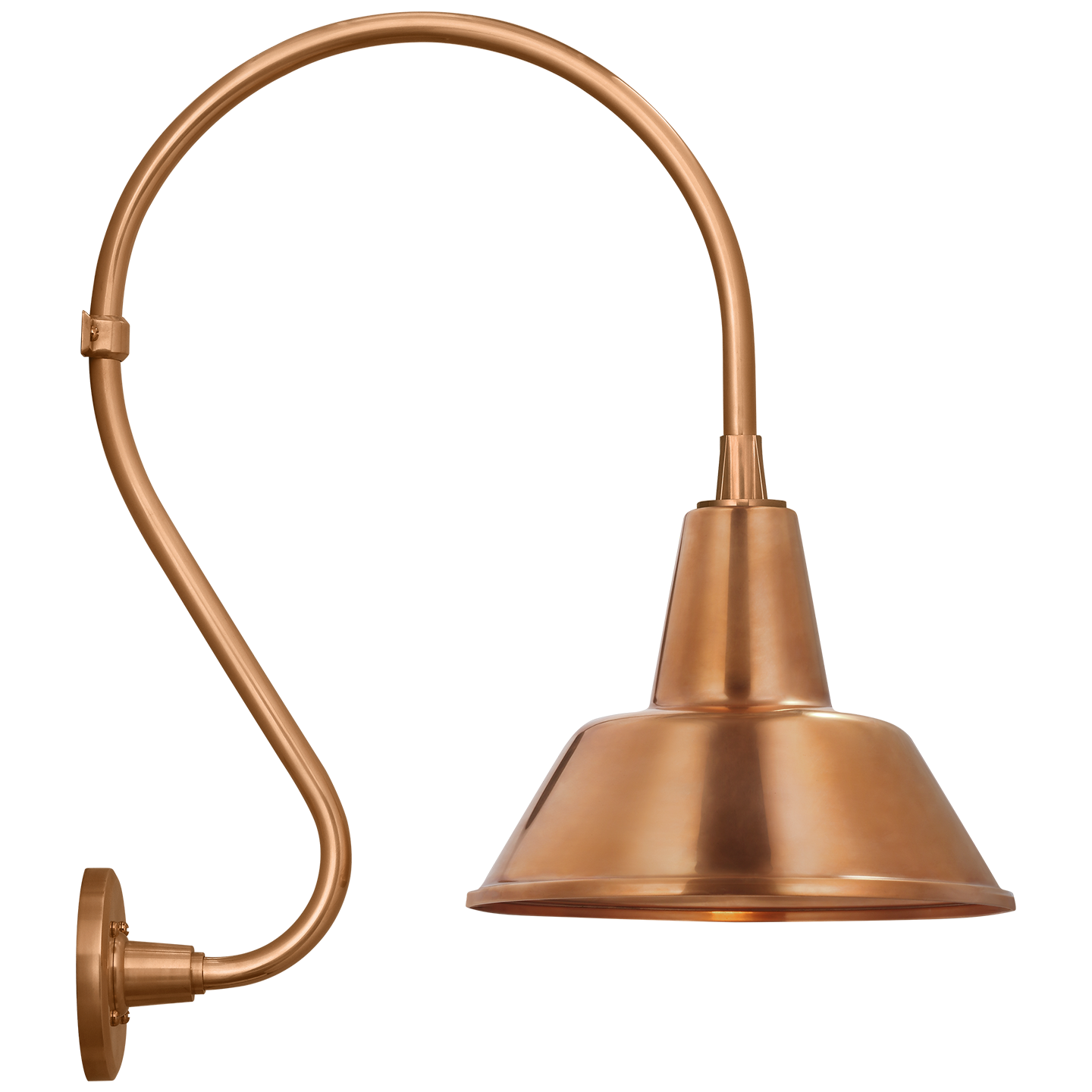 Academy 15" Larrabee Barn Light | Soft Copper | 12.5 | 12.5" Soft Copper Bowers Shade
