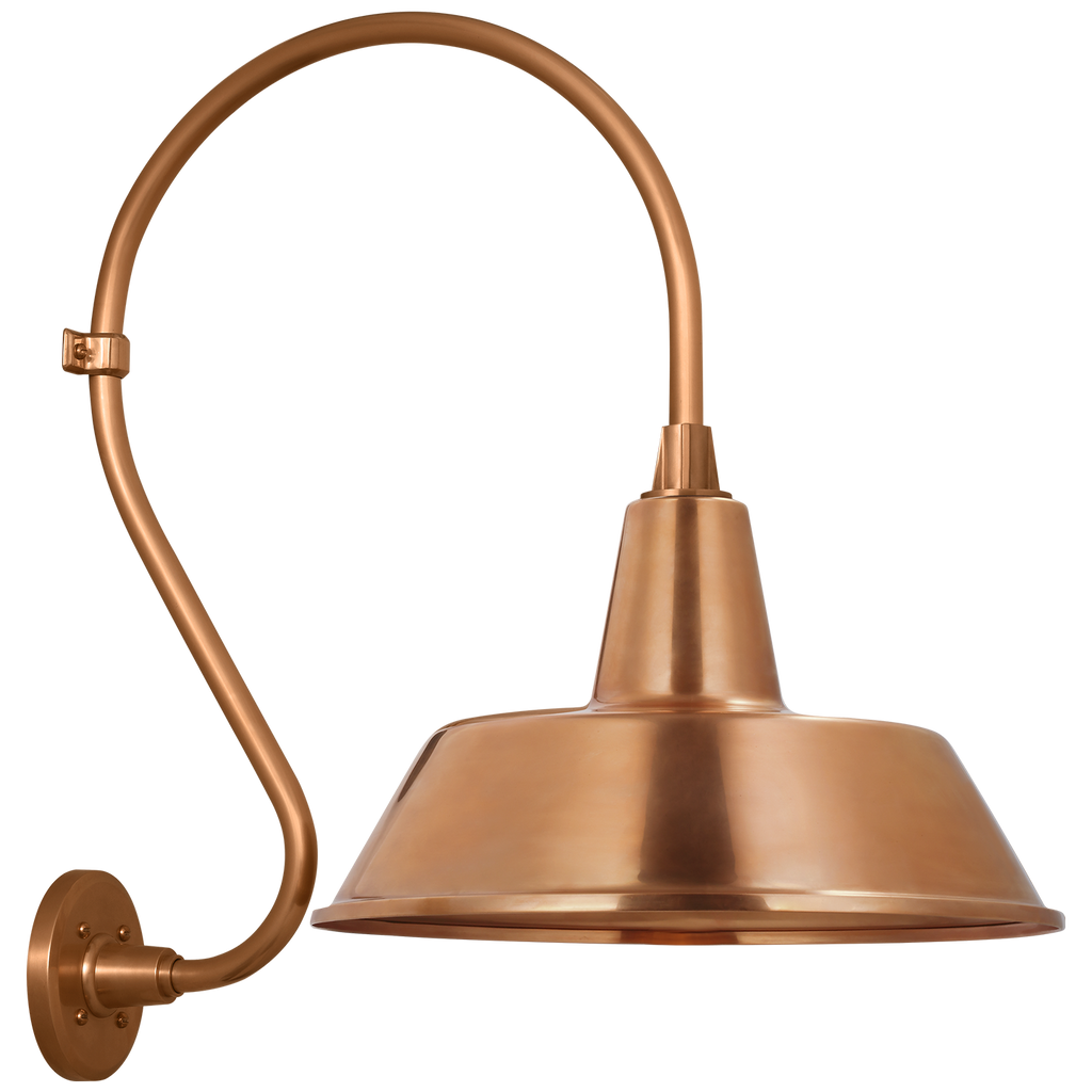 Academy 15" Larrabee Barn Light | Soft Copper | 16 | 16" Soft Copper Bowers Shade