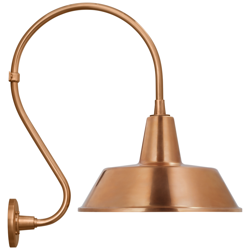 Academy 15" Larrabee Barn Light | Soft Copper | 16 | 16" Soft Copper Bowers Shade