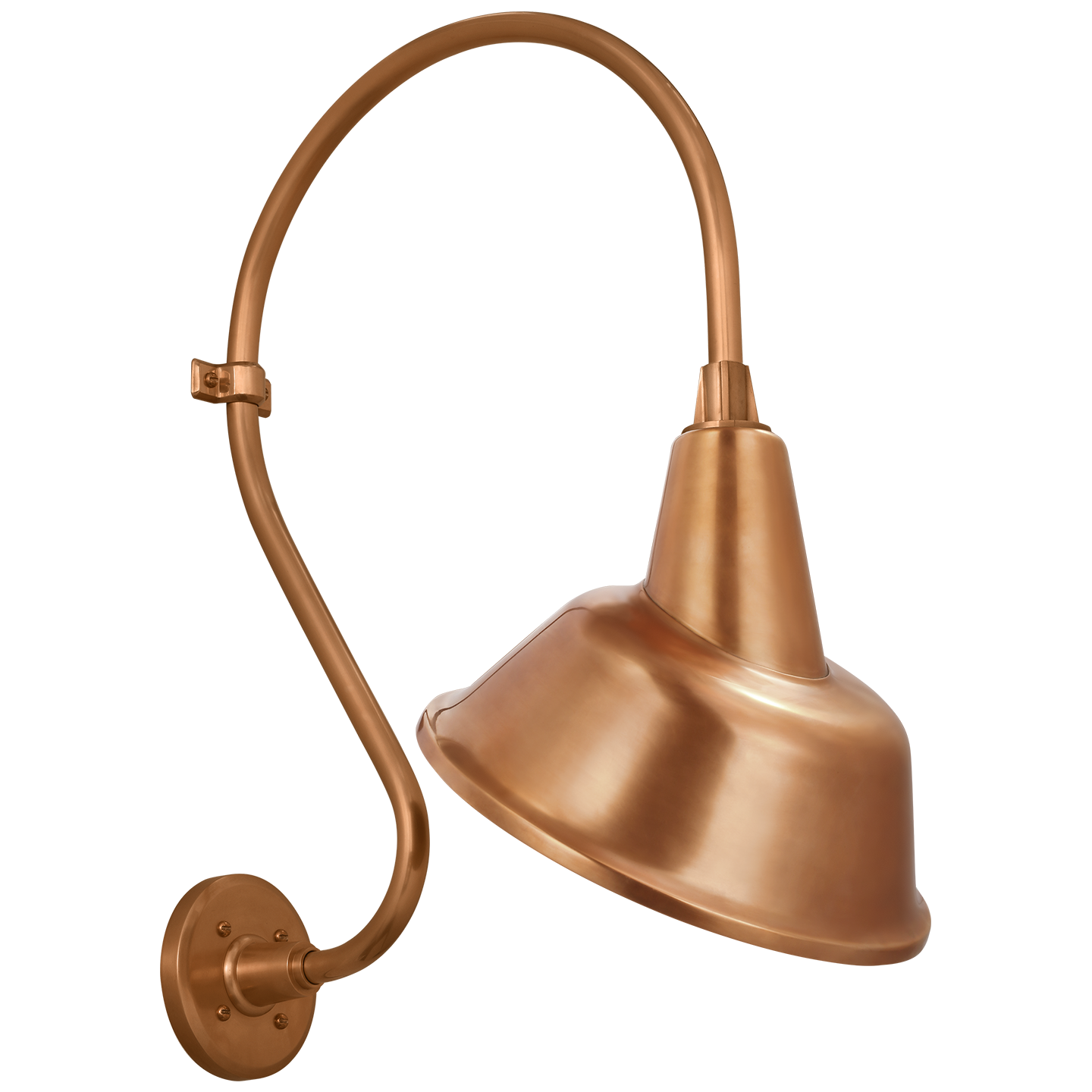 Academy 15" Larrabee Barn Light | Soft Copper | 12.5 | 12.5" Soft Copper Tilted Bowers Shade