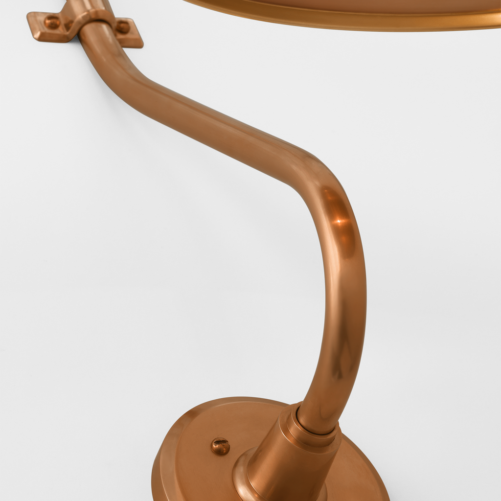Academy 15" Larrabee Barn Light | Soft Copper | 12.5 | 12.5" Soft Copper Tilted Bowers Shade