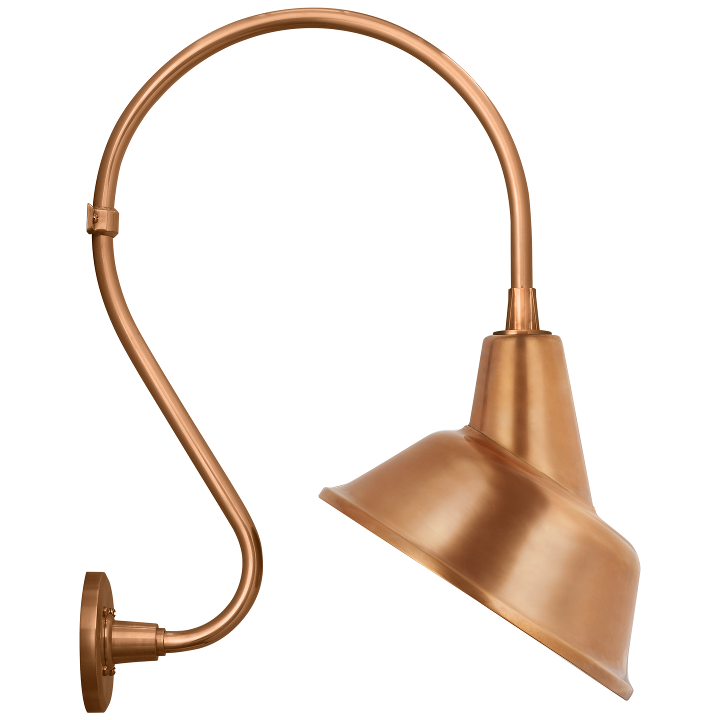 Academy 15" Larrabee Barn Light | Soft Copper | 12.5 | 12.5" Soft Copper Tilted Bowers Shade