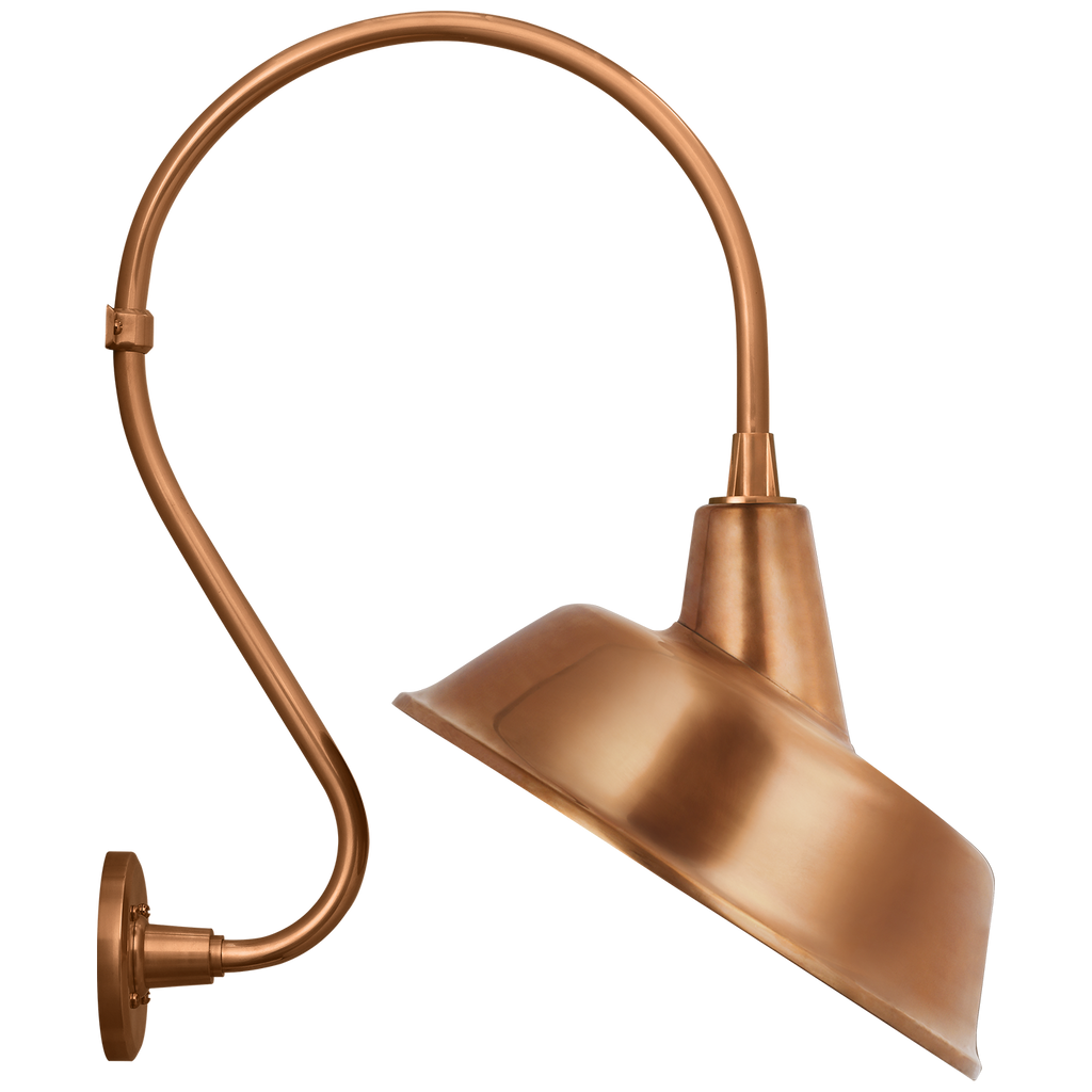 Academy 15" Larrabee Barn Light | Soft Copper | 16 | 16" Soft Copper Tilted Bowers Shade