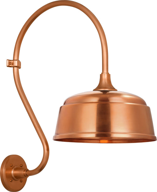 Academy 15" Larrabee Barn Light | Soft Copper | 12.5 | 12.5" Soft Copper Rockhouse Shade