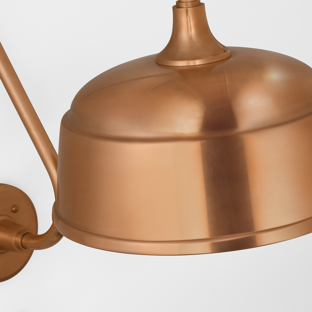 Academy 15" Larrabee Barn Light | Soft Copper | 12.5 | 12.5" Soft Copper Rockhouse Shade