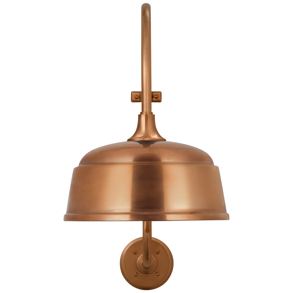 Academy 15" Larrabee Barn Light | Soft Copper | 12.5 | 12.5" Soft Copper Rockhouse Shade