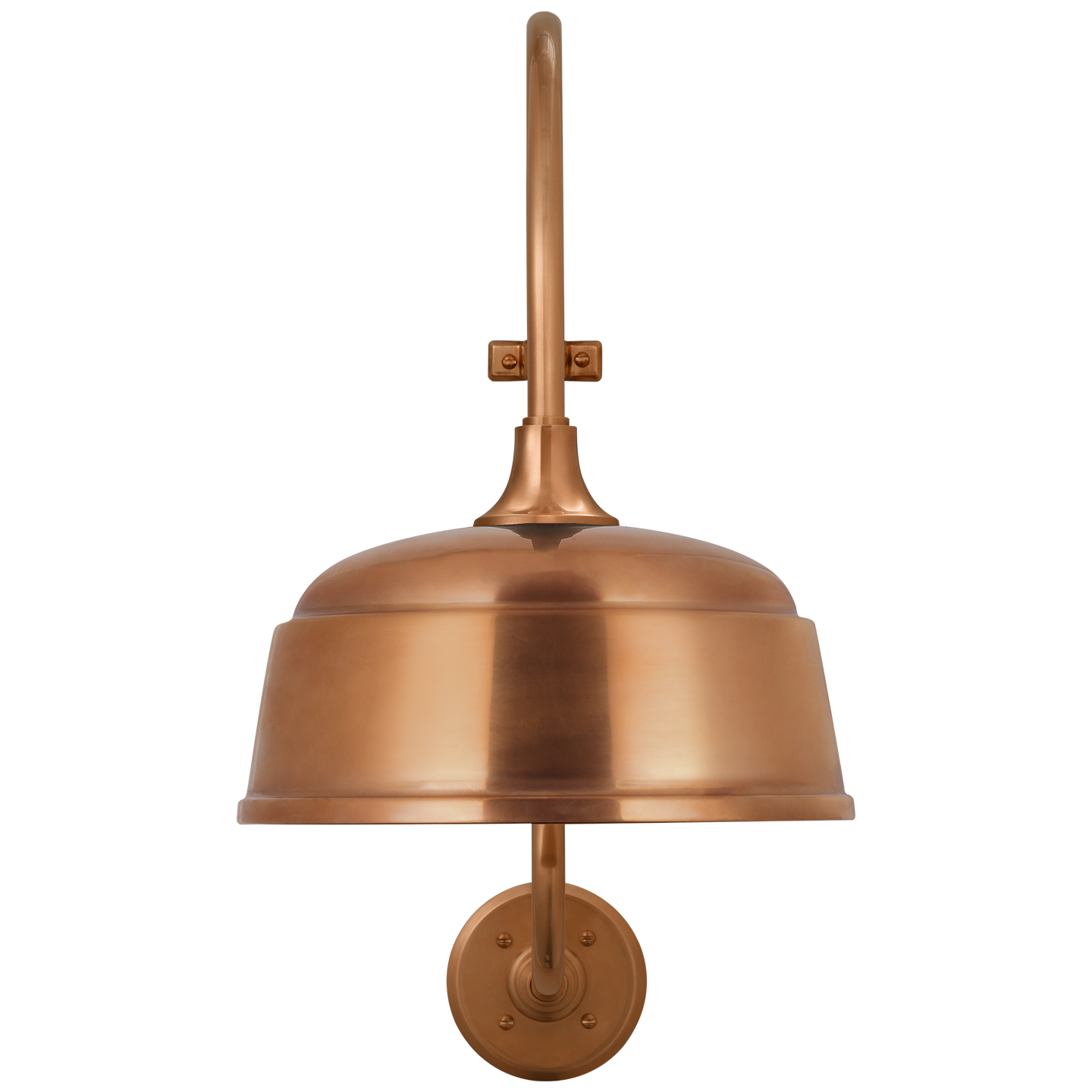 Academy 15" Larrabee Barn Light | Soft Copper | 12.5 | 12.5" Soft Copper Rockhouse Shade