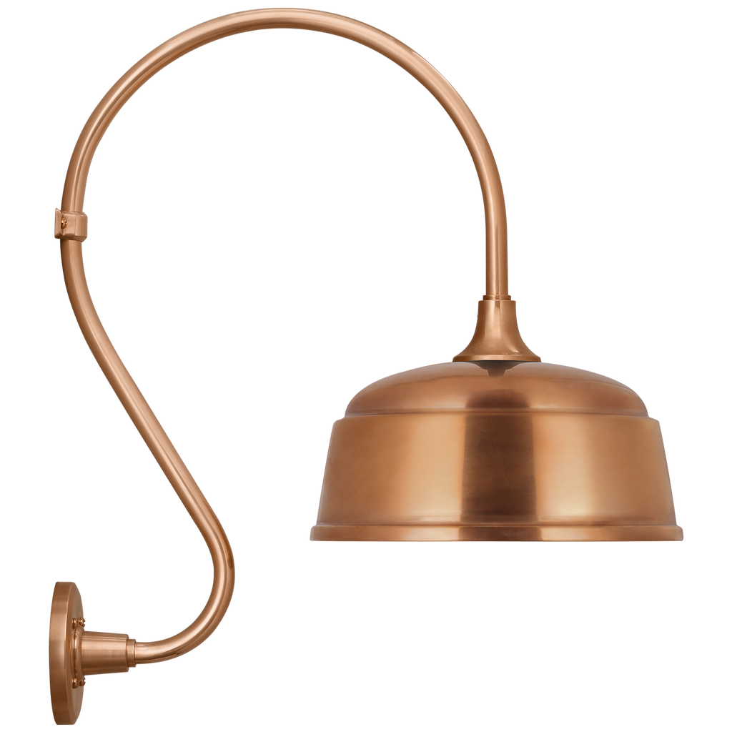 Academy 15" Larrabee Barn Light | Soft Copper | 12.5 | 12.5" Soft Copper Rockhouse Shade