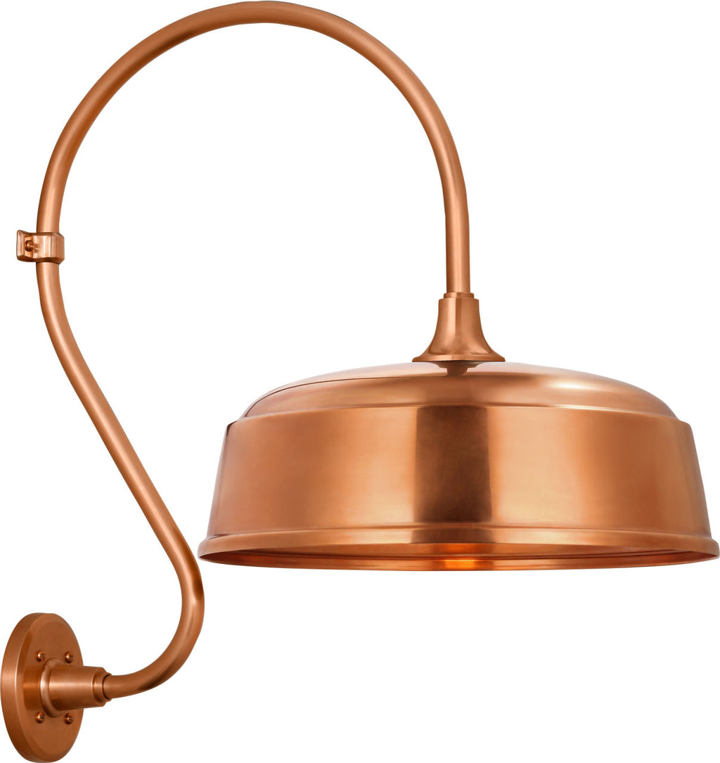 Academy 15" Larrabee Barn Light | Soft Copper | 16 | 16" Soft Copper Rockhouse Shade