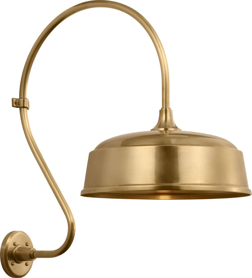 Academy 18" Larrabee Barn Light | Hand-Rubbed Antique Brass | 16 | 16" Hand-Rubbed Antique Brass Rockhouse Shade