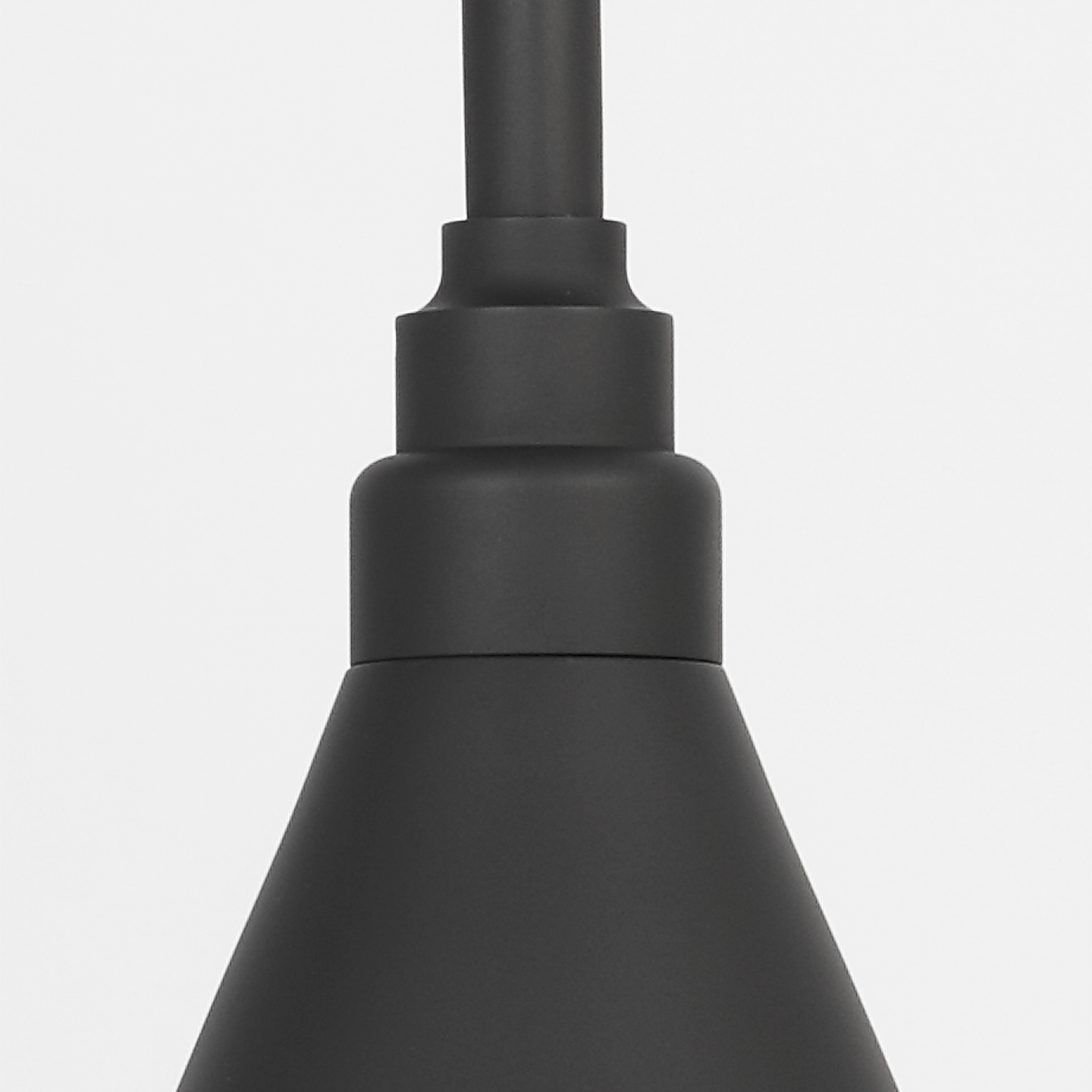 Academy 18" Larrabee Barn Light | Matte Black | 9 | 9" Matte Black Conical Savannah Shade