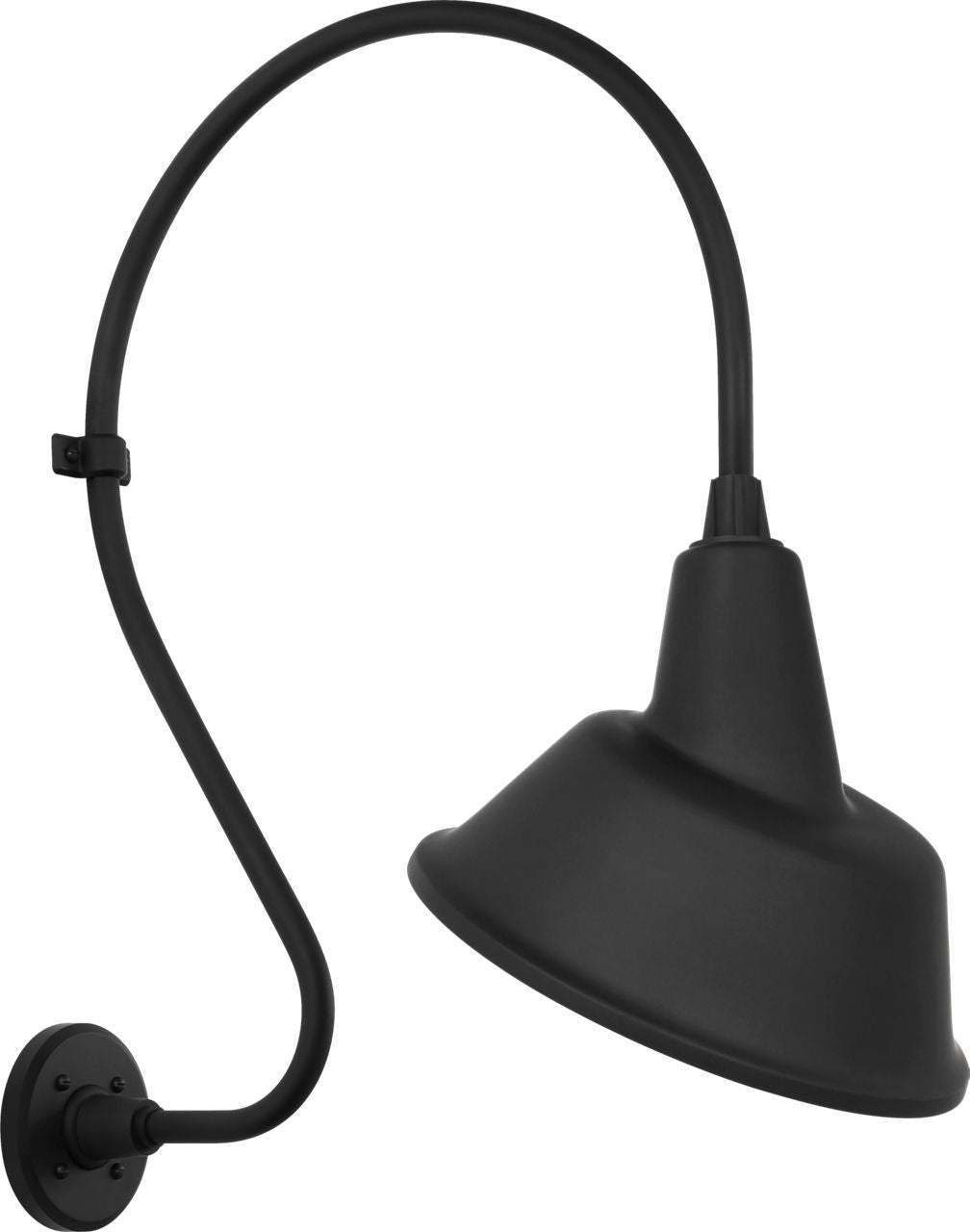 Academy 18" Larrabee Barn Light | Matte Black | 12.5 | 12.5" Matte Black Tilted Bowers Shade
