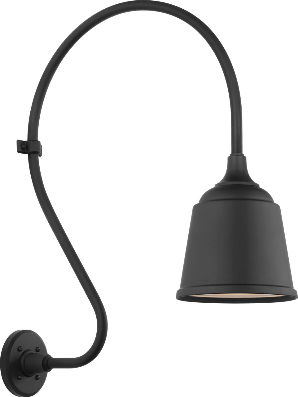 Academy 18" Larrabee Barn Light | Matte Black | 8 | 8" Matte Black Rockhouse Shade