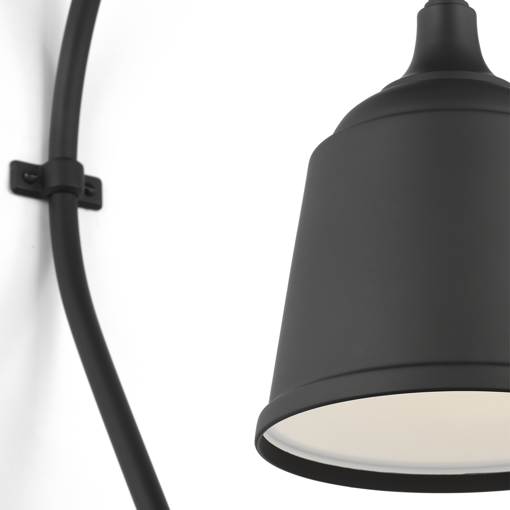Academy 18" Larrabee Barn Light | Matte Black | 8 | 8" Matte Black Rockhouse Shade