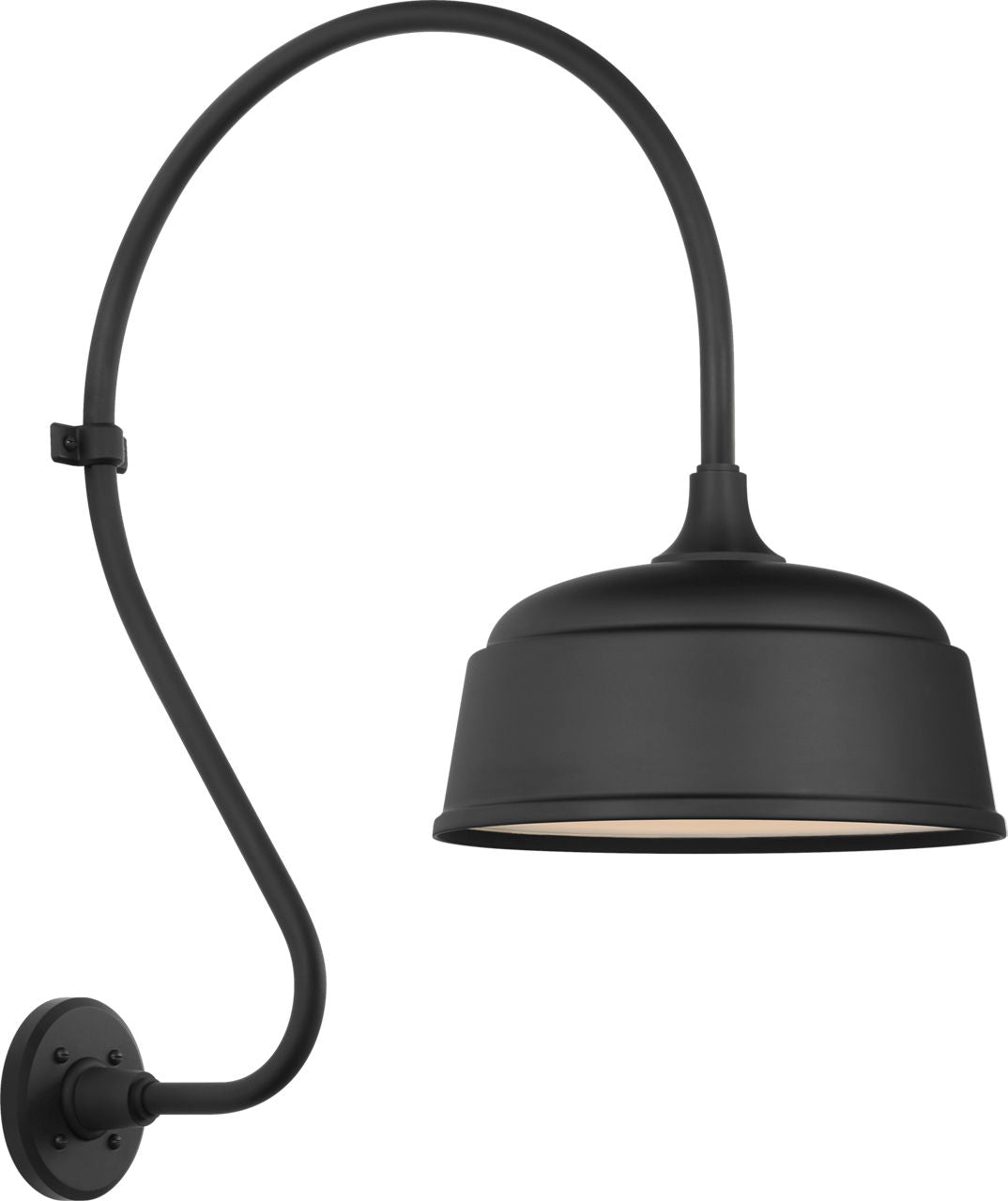 Academy 18" Larrabee Barn Light | Matte Black | 12.5 | 12.5" Matte Black Rockhouse Shade