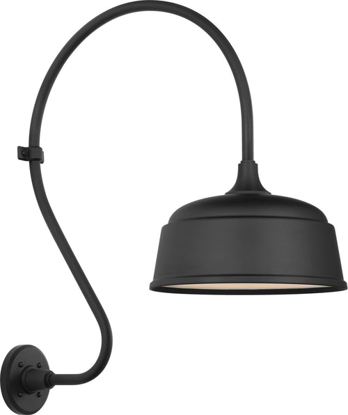 Academy 18" Larrabee Barn Light | Matte Black | 12.5 | 12.5" Matte Black Rockhouse Shade