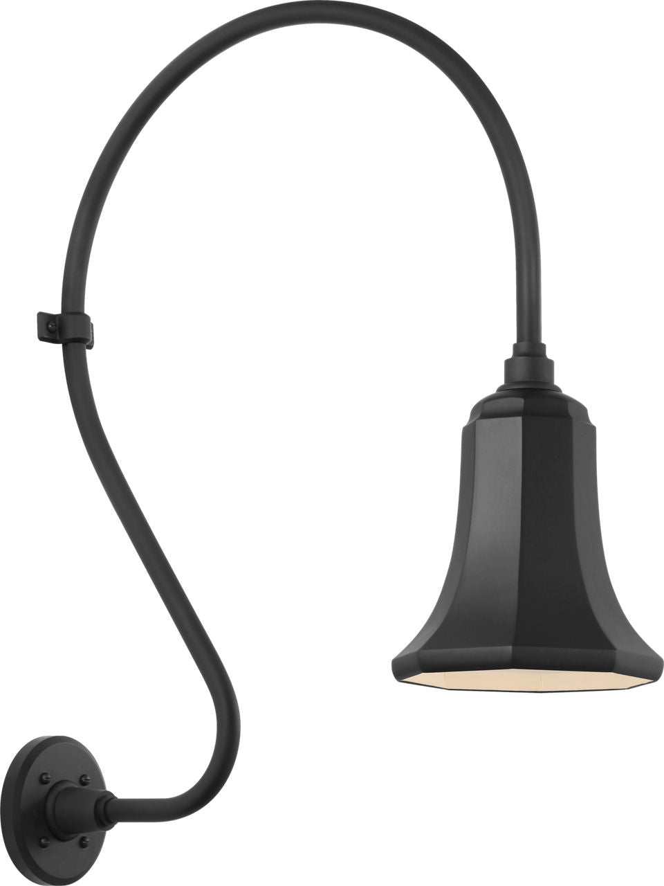 Academy 18" Larrabee Barn Light | Matte Black | 7.5 | 7.5" Matte Black Savannah Shade
