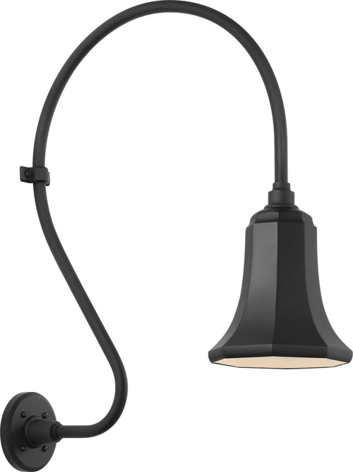 Academy 18" Larrabee Barn Light | Matte Black | 7.5 | 7.5" Matte Black Savannah Shade