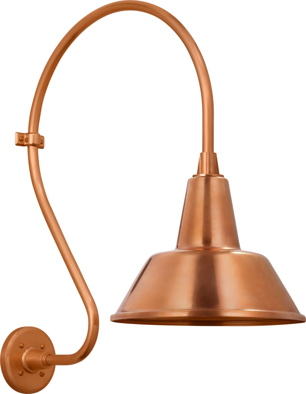 Academy 18" Larrabee Barn Light | Soft Copper | 12.5 | 12.5" Soft Copper Bowers Shade