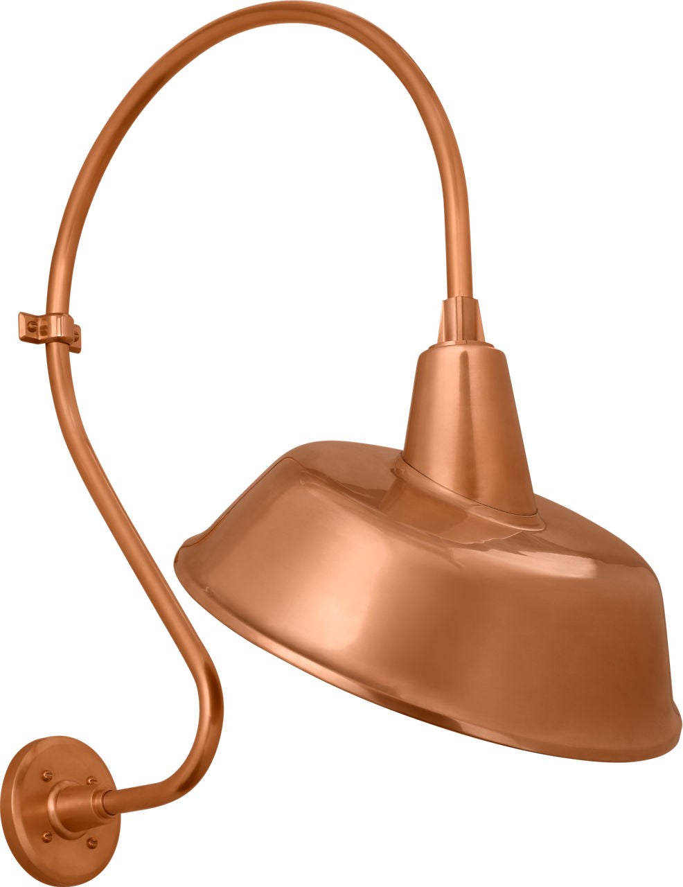 Academy 18" Larrabee Barn Light | Soft Copper | 16 | 16" Soft Copper Tilted Bowers Shade