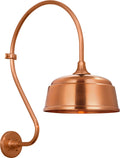 Academy 18" Larrabee Barn Light | Soft Copper | 12.5 | 12.5" Soft Copper Rockhouse Shade