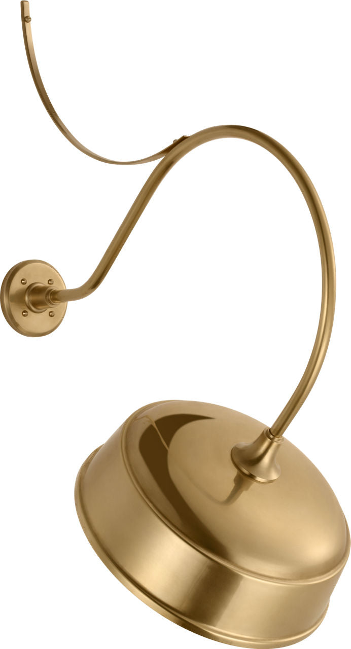 Academy 26.5" Anchored Larrabee Barn Light | Hand-Rubbed Antique Brass | 16 | 16" Hand-Rubbed Antique Brass Rockhouse Shade