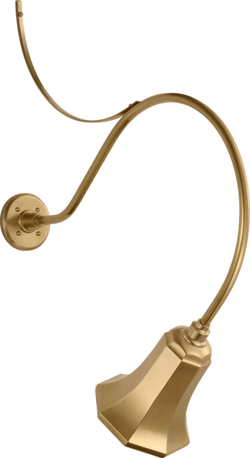 Academy 26.5" Anchored Larrabee Barn Light | Hand-Rubbed Antique Brass | 7.5 | 7.5" Hand-Rubbed Antique Brass Savannah Shade