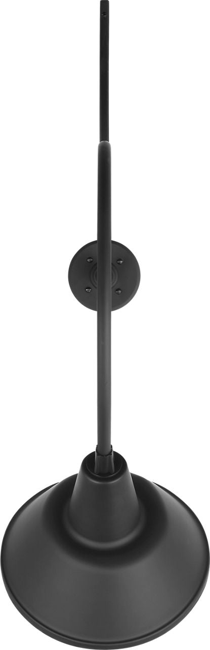 Academy 26.5" Anchored Larrabee Barn Light | Matte Black | 12.5 | 12.5" Matte Black Bowers Shade